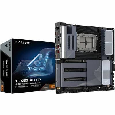 GIGABYTE Ultra Durable TRX50 AI TOP Gaming Desktop Motherboard AMD GIGABYTE Ultra Durable TRX50 AI TOP Gaming Desktop Motherboard AMD