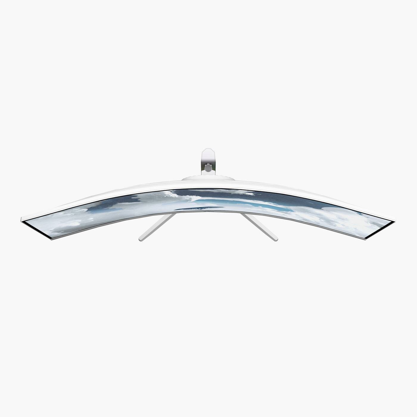 Alt View 3. Arozzi - Arozzi Nova 49“ Curved VA 165Hz Ultrawide Gaming Monitor - White - White.