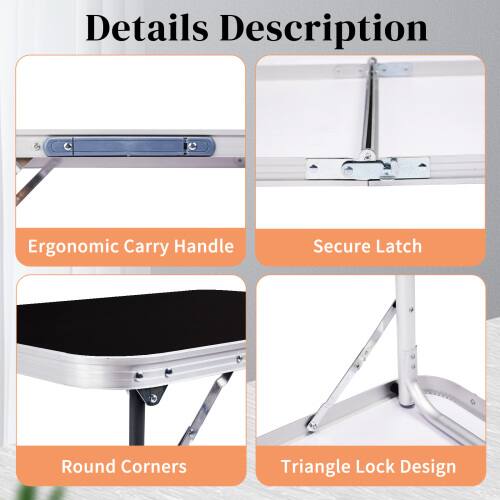 Details Description

- Ergonomic Carry Handle
- Secure Latch
- Round Corners
- Triangle Lock Design