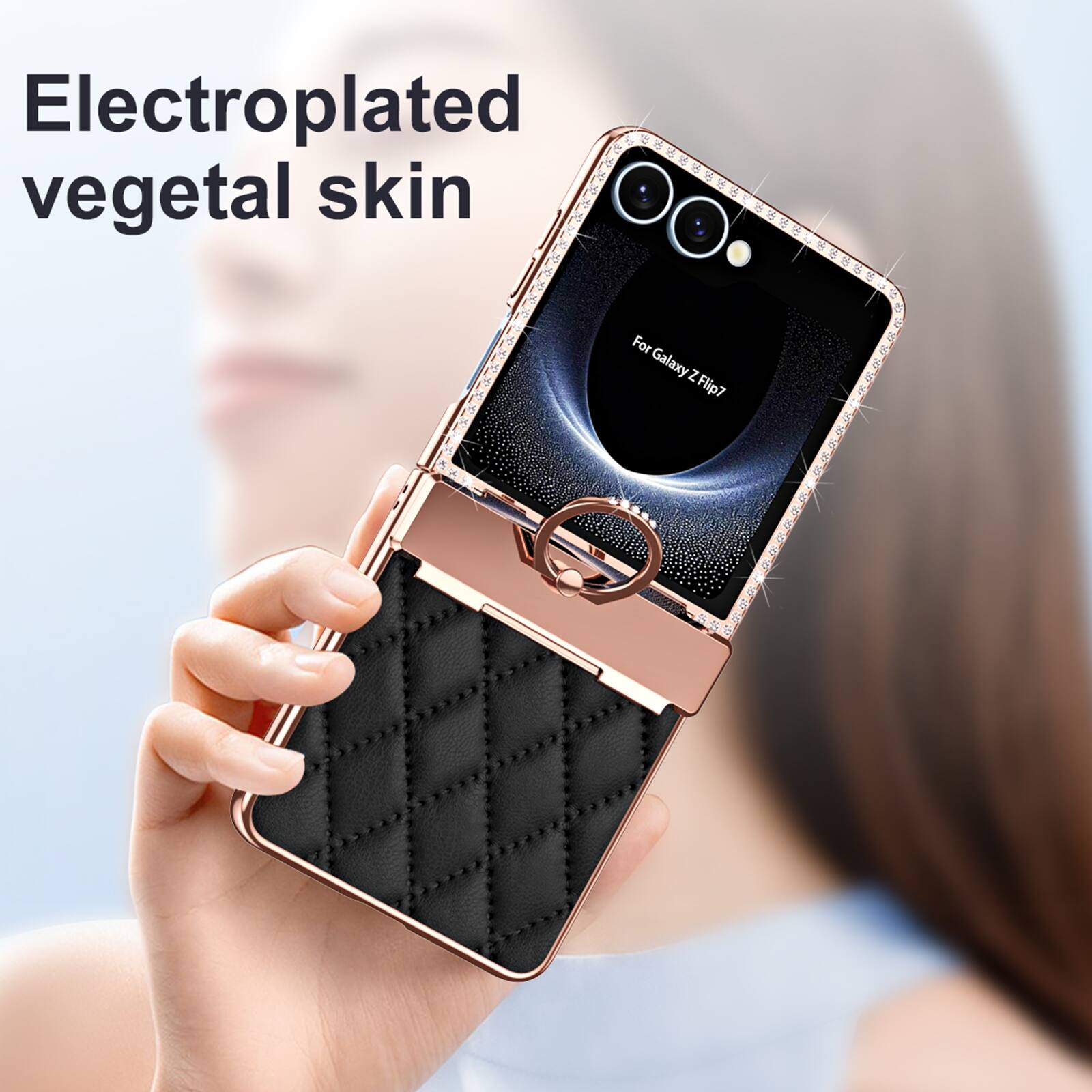 Electroplated vegetal skin  
For Galaxy Z Flip7