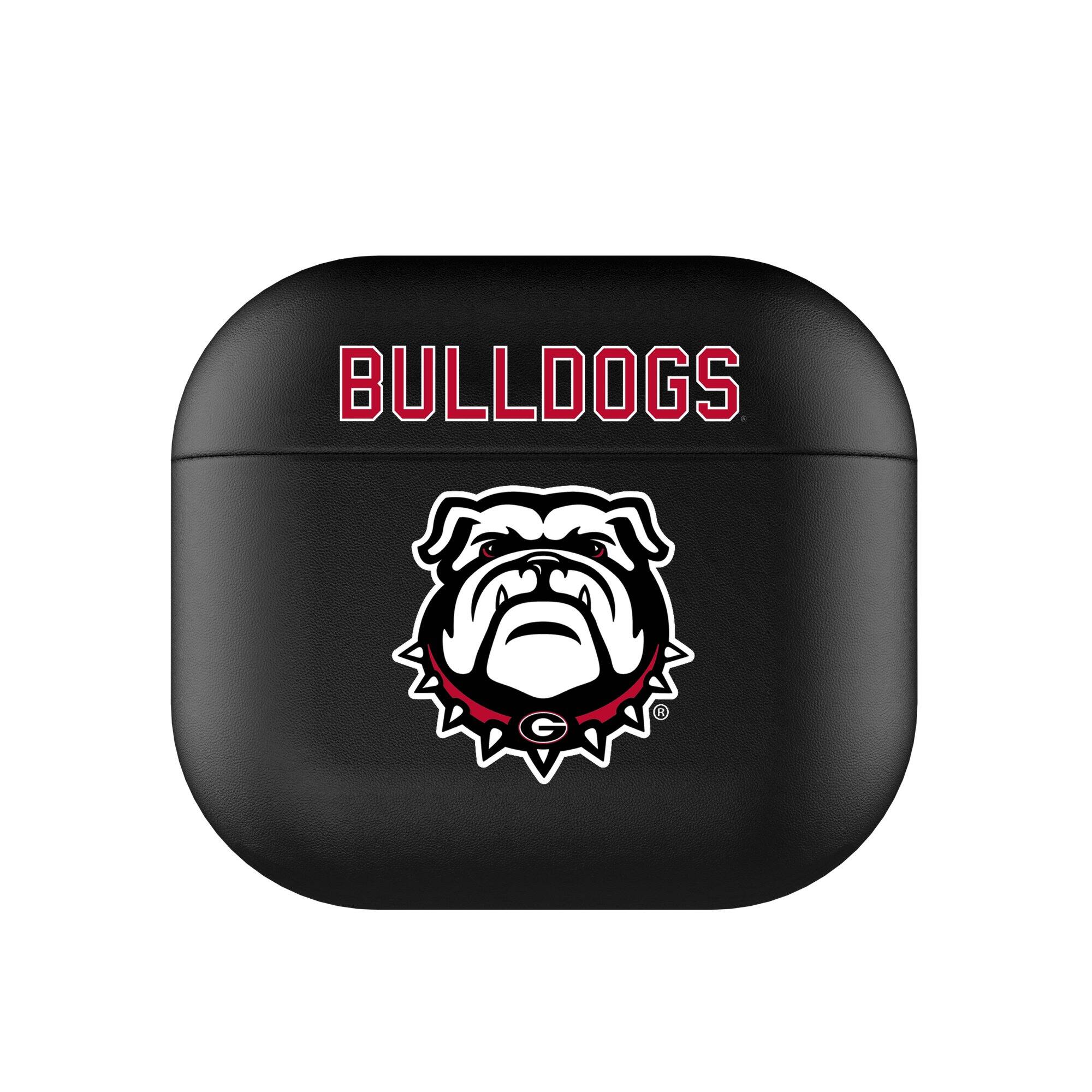 Front. Keyscaper - Georgia Bulldogs Black Georgia Bulldogs Insignia AirPods 3rd Gen Case Cover - Black.