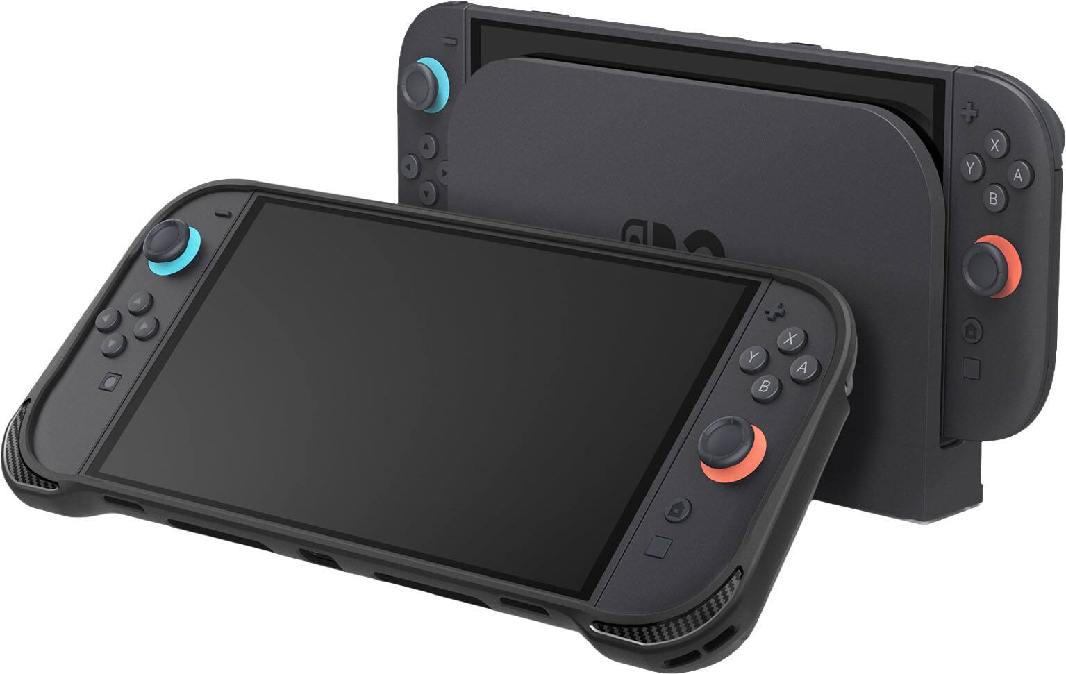 Alt View 7. Spigen - Rugged Armor Case for Nintendo Switch 2 - Black.