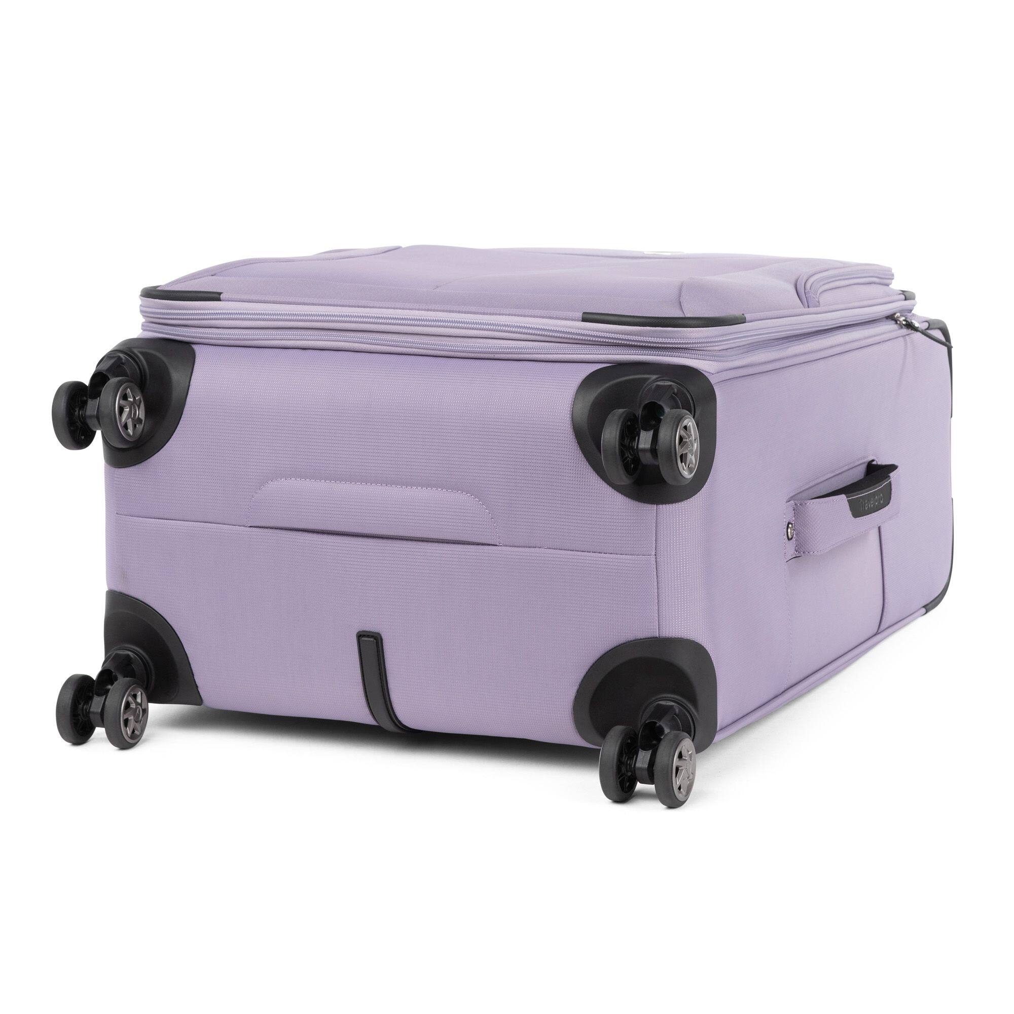 Alt View 1. Travelpro - Walkabout 6 Softside Expandable 25" Medium Checked Spinner Luggage - Metallic Violet.
