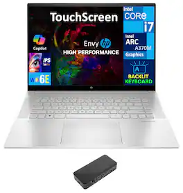 HP - Envy Laptop 16.0 WQXGA (Intel i7-13700H, 32GB DDR5, 2TB PCIe SSD, Intel ARC A370M, Win 11 Pro) - Natural Silver Aluminum