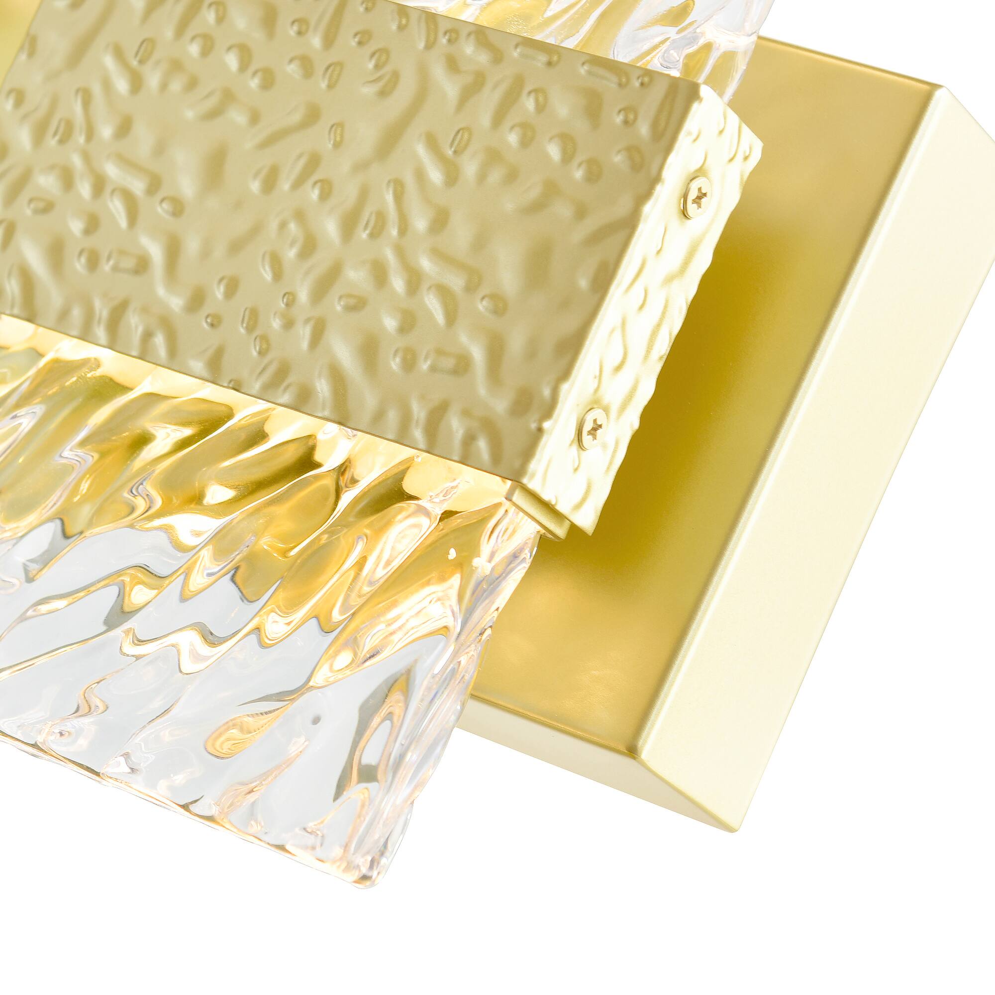 Alt View 1. CWI Lighting - Carolina LED Wall Sconce With Gold Leaf Finish - Gold Leaf.