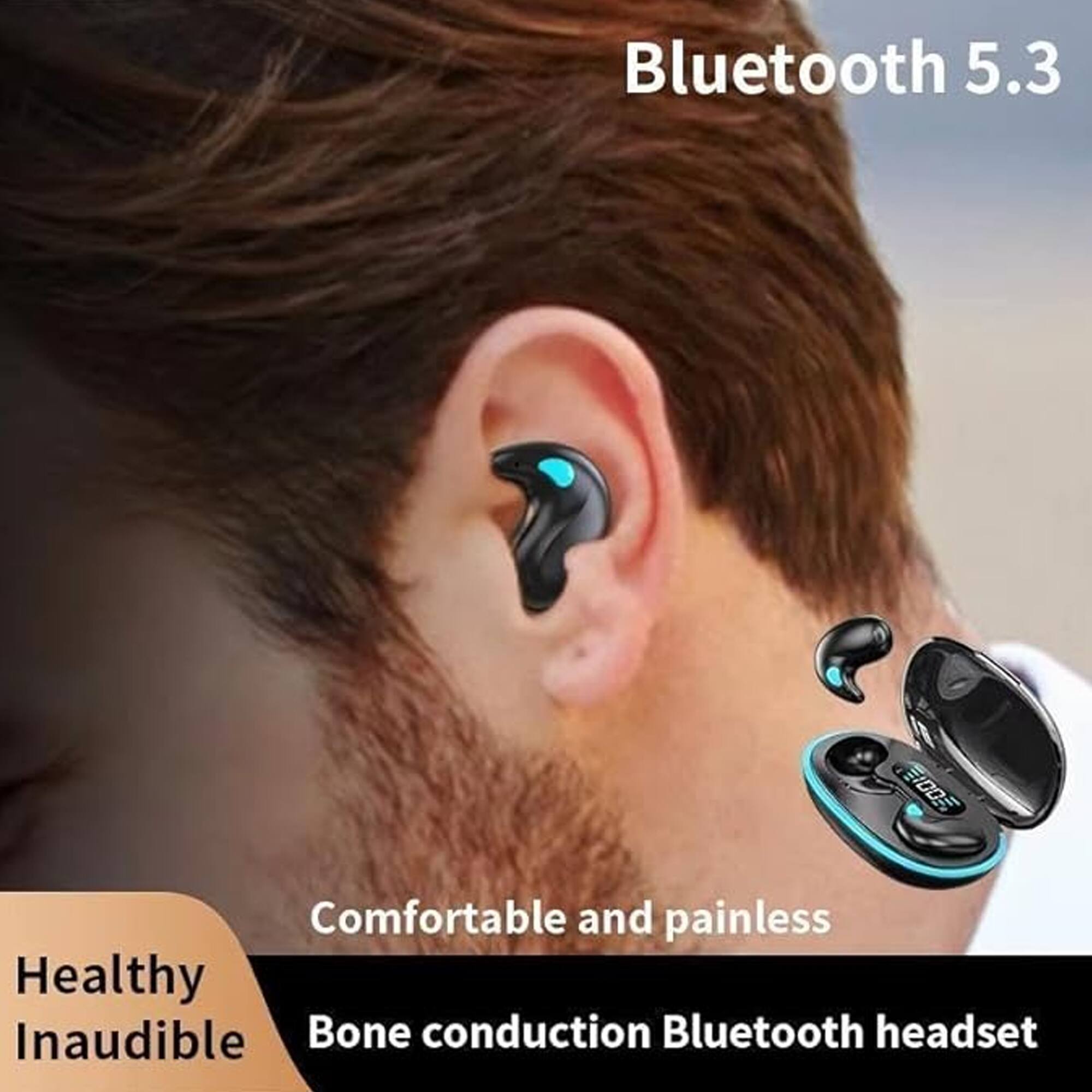 Bluetooth 5.3  
Comfortable and painless  
Healthy Inaudible  
Bone conduction Bluetooth headset