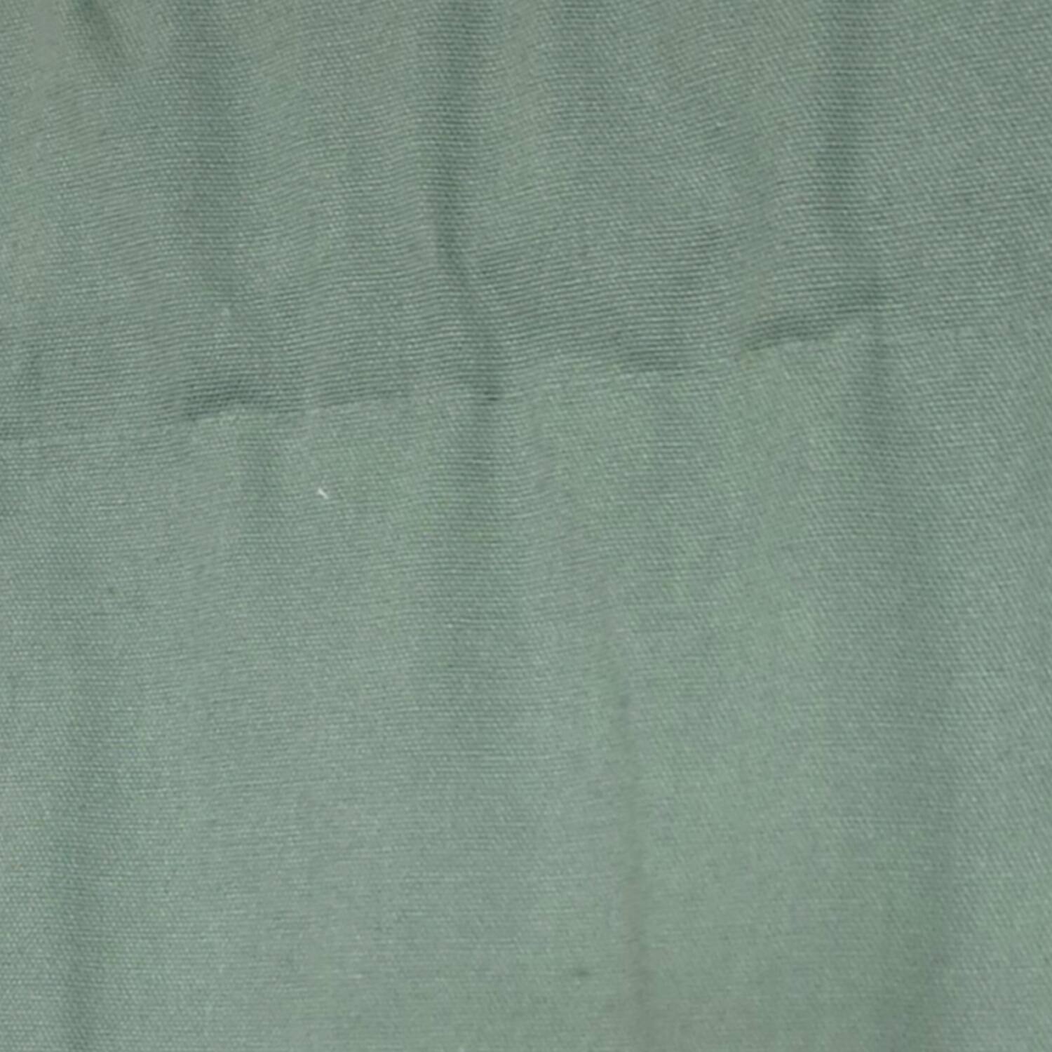 Back. RLF Home - RLF Home Soft Duck Regal Window Valance 100% Cotton Lined Rod Pocket 50" x 17" Green - Green.