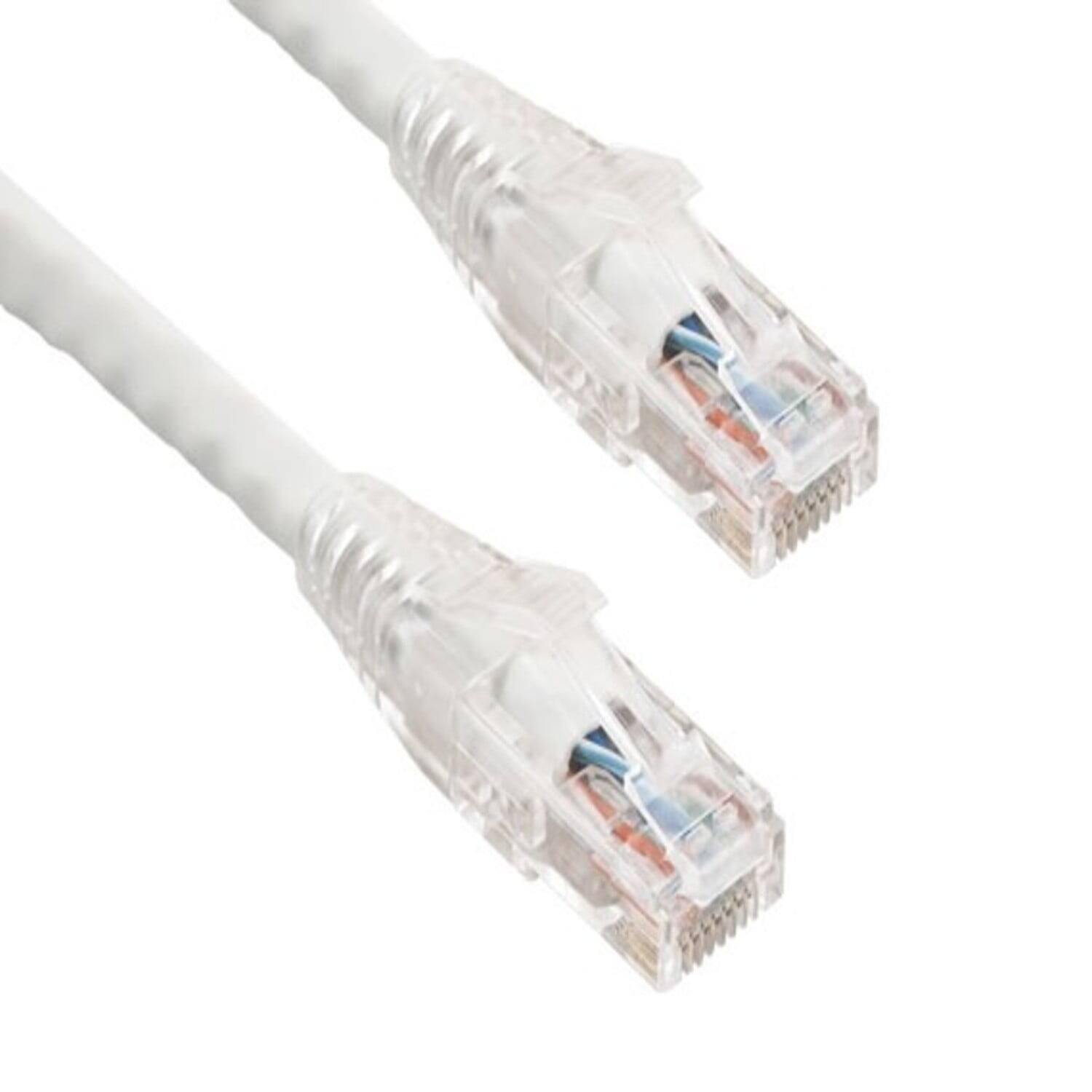 Sanoxy - Cables and Adapters; 3ft Cat6 550 MHz UTP Ethernet Network Patch Cable with Clear Snagless Boot - White