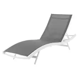 Outdoor Escape - Outdoor Patio Chaise Lounge Chair In Weather-Resistant Design For Outdoor Spaces - White