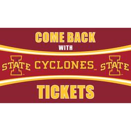 Evergreen Enterprises - Iowa State Cyclones 28" x 16" Come Back With Tickets Door Mat - Multicolor