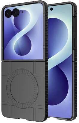 Nakedcellphone - Slim Case for Samsung Galaxy Z Flip 8 Phone - Compatible with MagSafe - Black