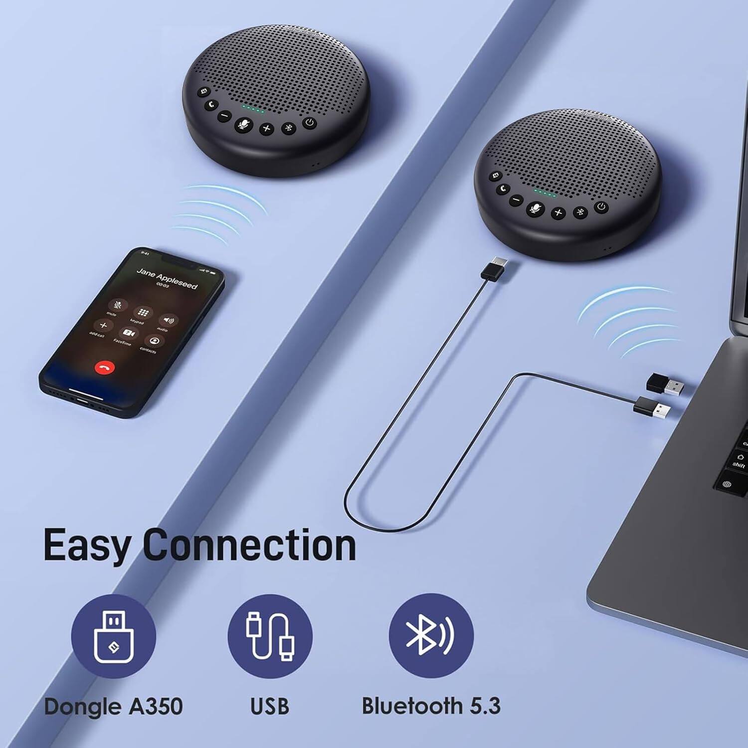 Easy Connection  
Dongle A350  
USB  
Bluetooth 5.3
