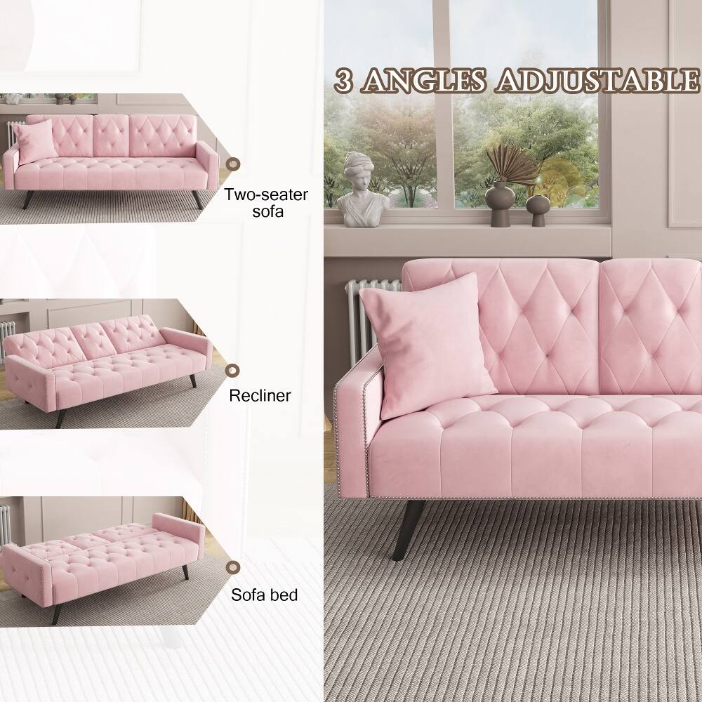 3 ANGLES ADJUSTABLE

- Two-seater sofa
- Recliner
- Sofa bed