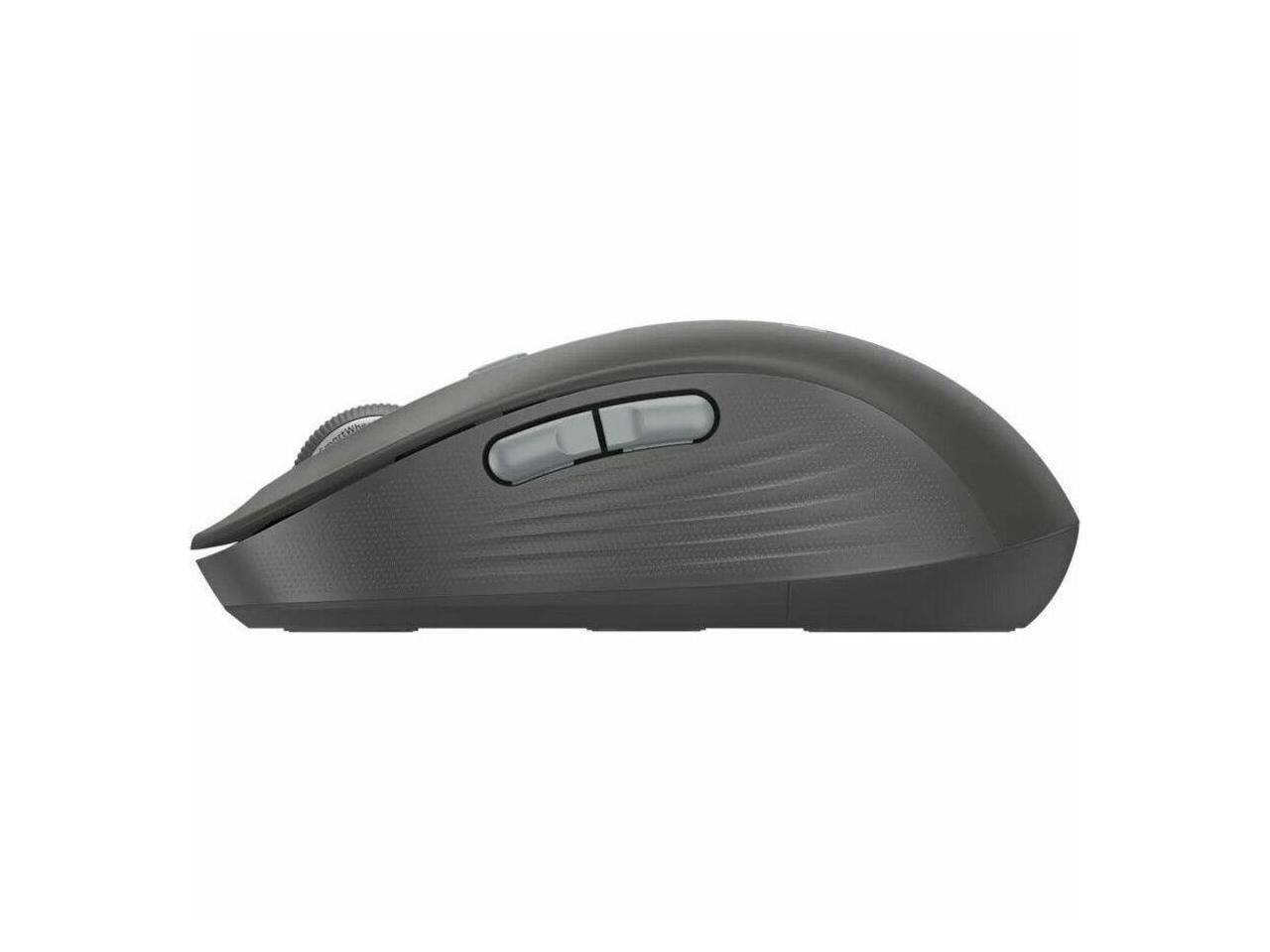 Alt View 5. Logitech - Logitech M750 L Mouse - Optical, Wireless, Bluetooth, 2000 dpi, 6 Buttons, Graphite - Graphite.