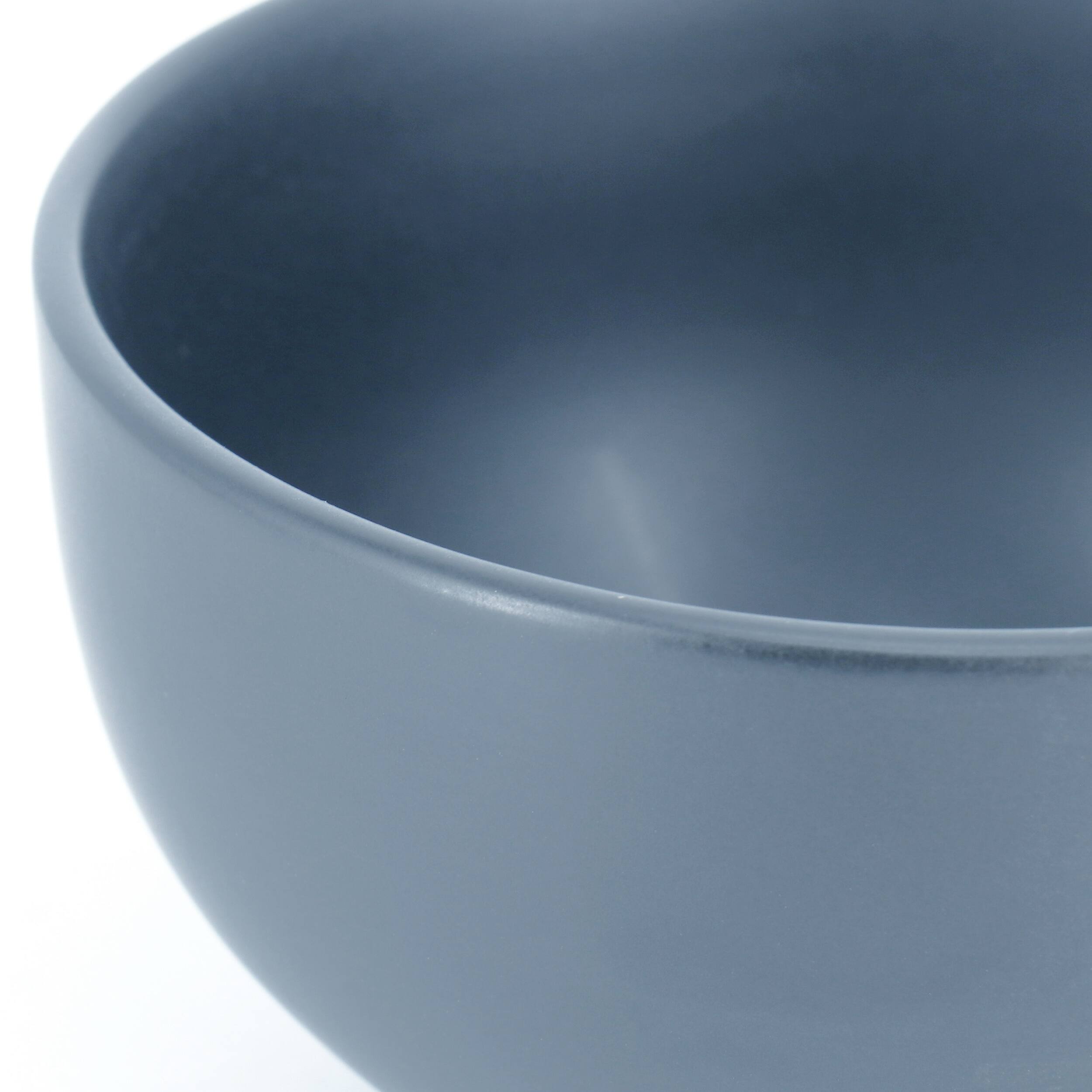 Alt View 4. Gibson - Gibson Home Everyday Plus 12 Piece Round Stoneware Dinnerware Set in Blue - Blue.