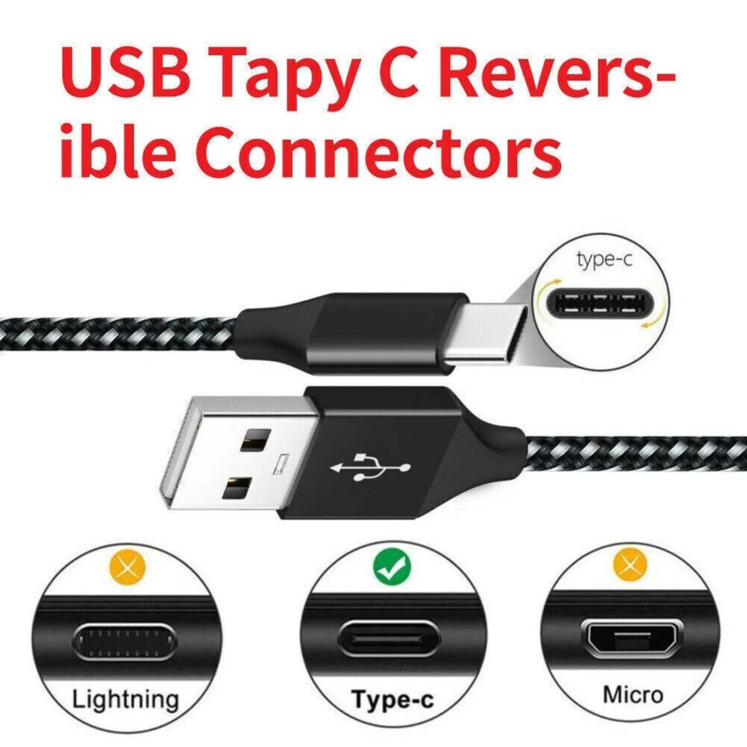 USB Tapy C Reversible Connectors

- Type-C
- Lightning
- Type-C
- Micro