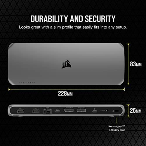 DURABILITY AND SECURITY  
Looks great with a slim profile that easily fits into any setup.  

83MM  
228MM  
25MM  

Kensington™ Security Slot