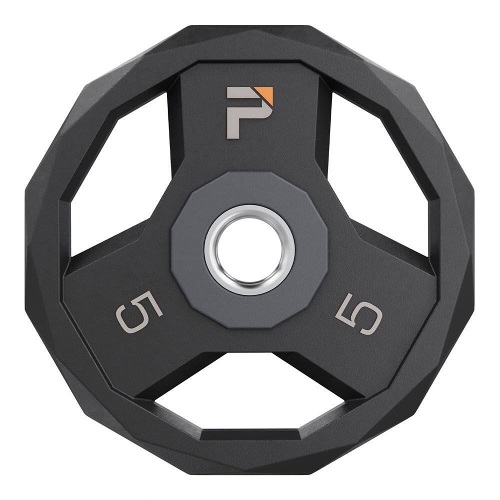 Alt View 8. Power Systems - ProElite Cardio Barbell Set with Weights & Lock Jaw Collars, Durable Training System - Gray.