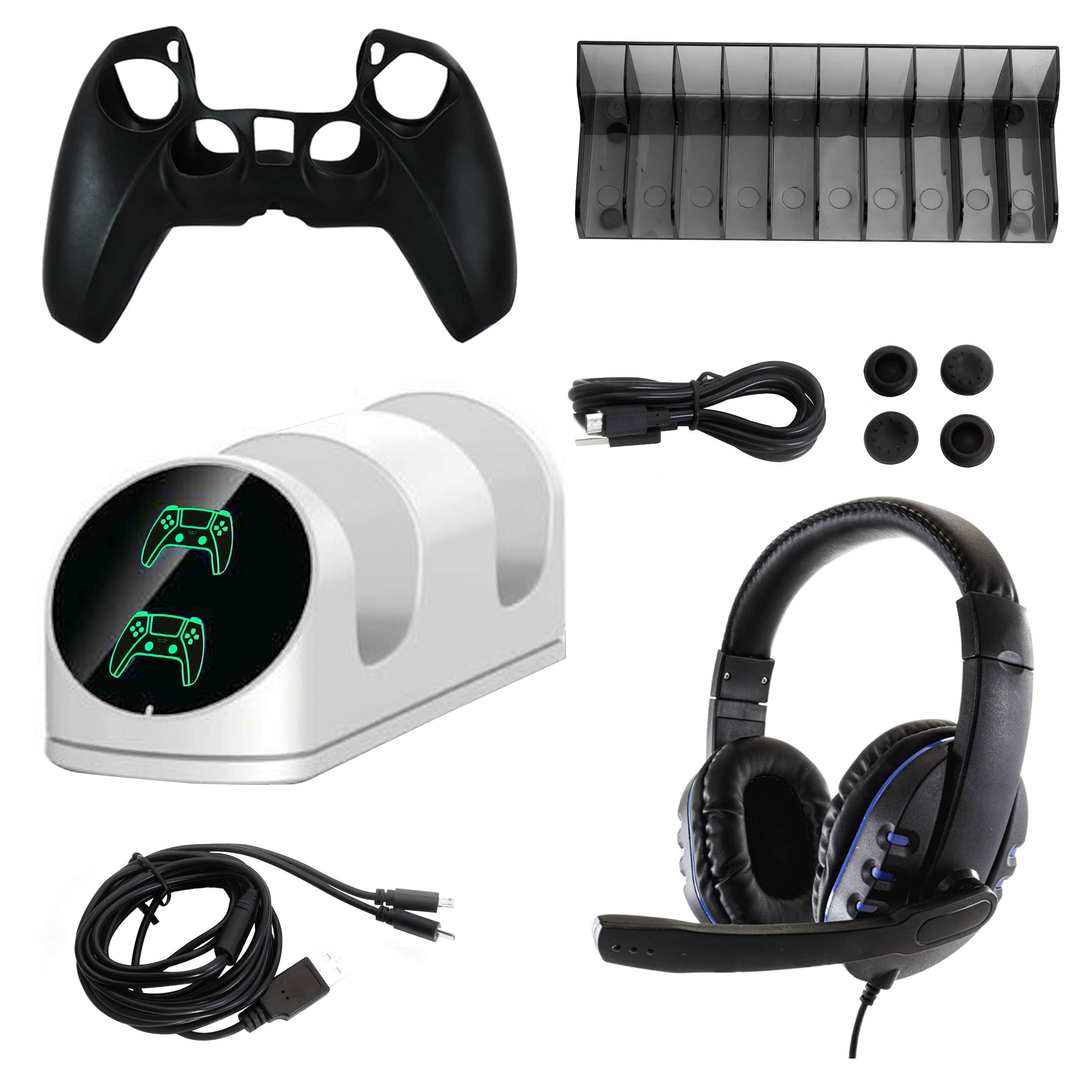 Front. dreamGEAR - GameFitz 10 in 1 Accessories Kit for PS5.