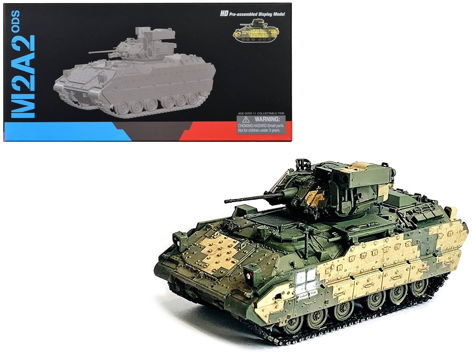 ODS M2A2 HD Pre-assembled Display Model  
AGE OVER 15 COLLECTABLE ITEM  
WARNING: CHOKING HAZARD - Small parts. Not for children under 3 years.