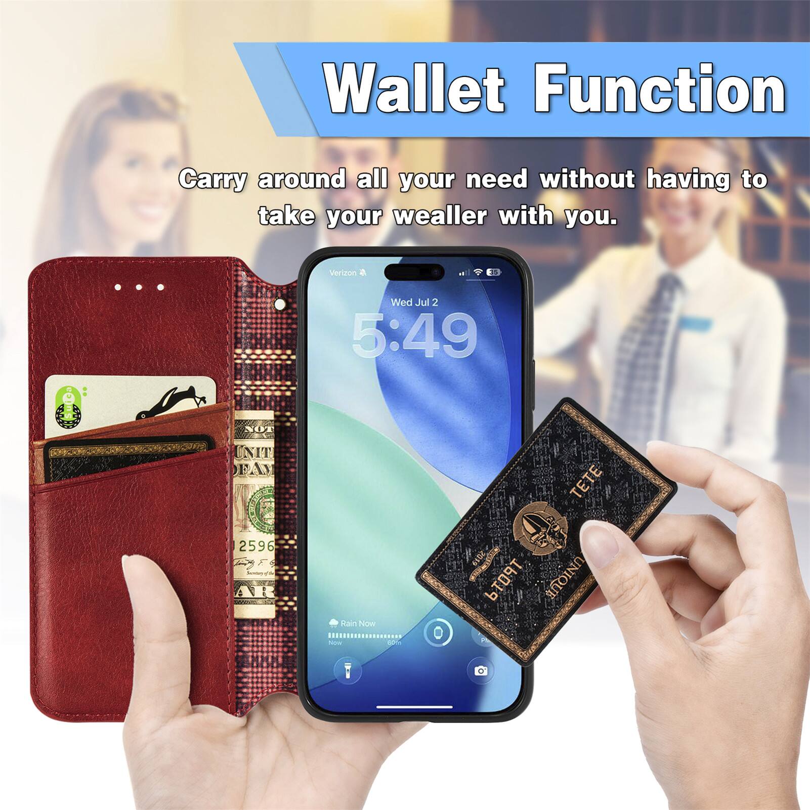 Wallet Function  
Carry around all your need without having to take your wallet with you.  

Verizon  
Wed Jul 2 5:49  

UNITED STATES  
2596  

Athno Hain Now | - d1e 0 2019 b9 UNIQUE