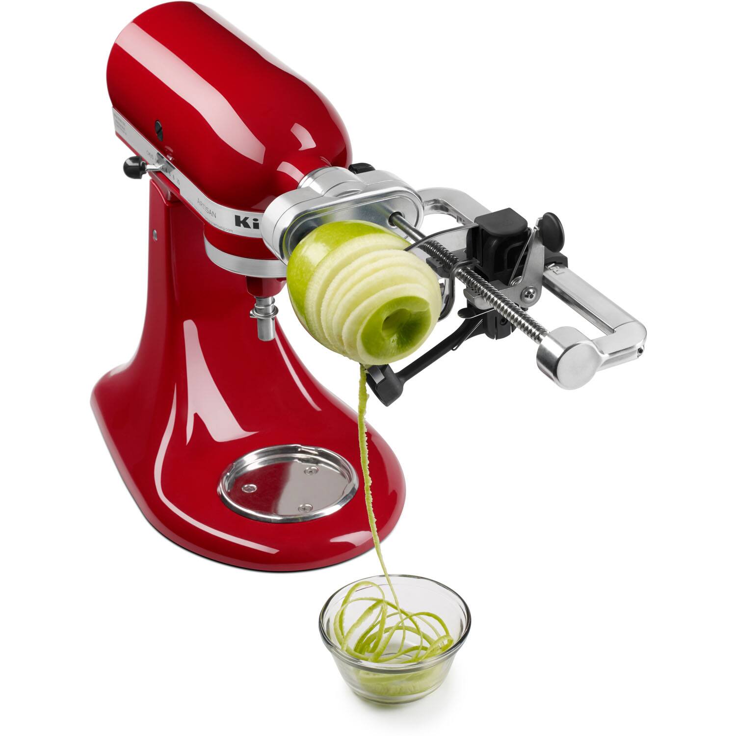 Alt View 1. KitchenAid - Spiralizer (Peel, Core & Slice) Attachment for KitchenAid Stand Mixers - Stainless.