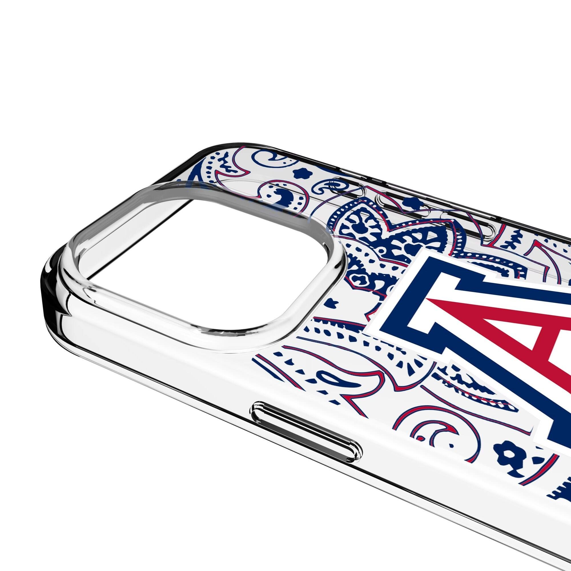 Alt View 2. Keyscaper - Arizona Wildcats iPhone Paisley Design Clear Case - 16 Pro Max - Multicolor.