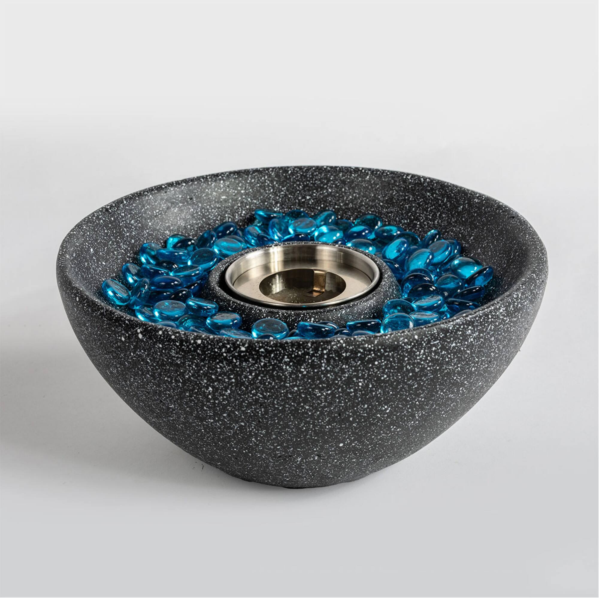 Alt View 3. Boyel Living - Tabletop Fire Pit Black, Table Top Fire Bowl Outdoor & Indoor Portable Ethanol Fireplace Alcohol Fire Pot - Black.