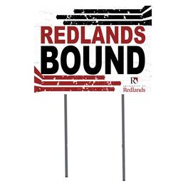 Jardine - University of Redlands Bulldogs 18" x 24" Bound Yard Sign - White