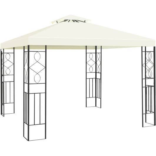 Alt View 10. Ecooso - 2 Tiers 10 x 10 Feet Patio Gazebo Canopy Tent - White.
