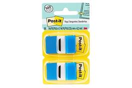 Post-it - Flags Value Pack, 1", 50 Flags/Dispenser, 12 Dispensers/Box - Blue