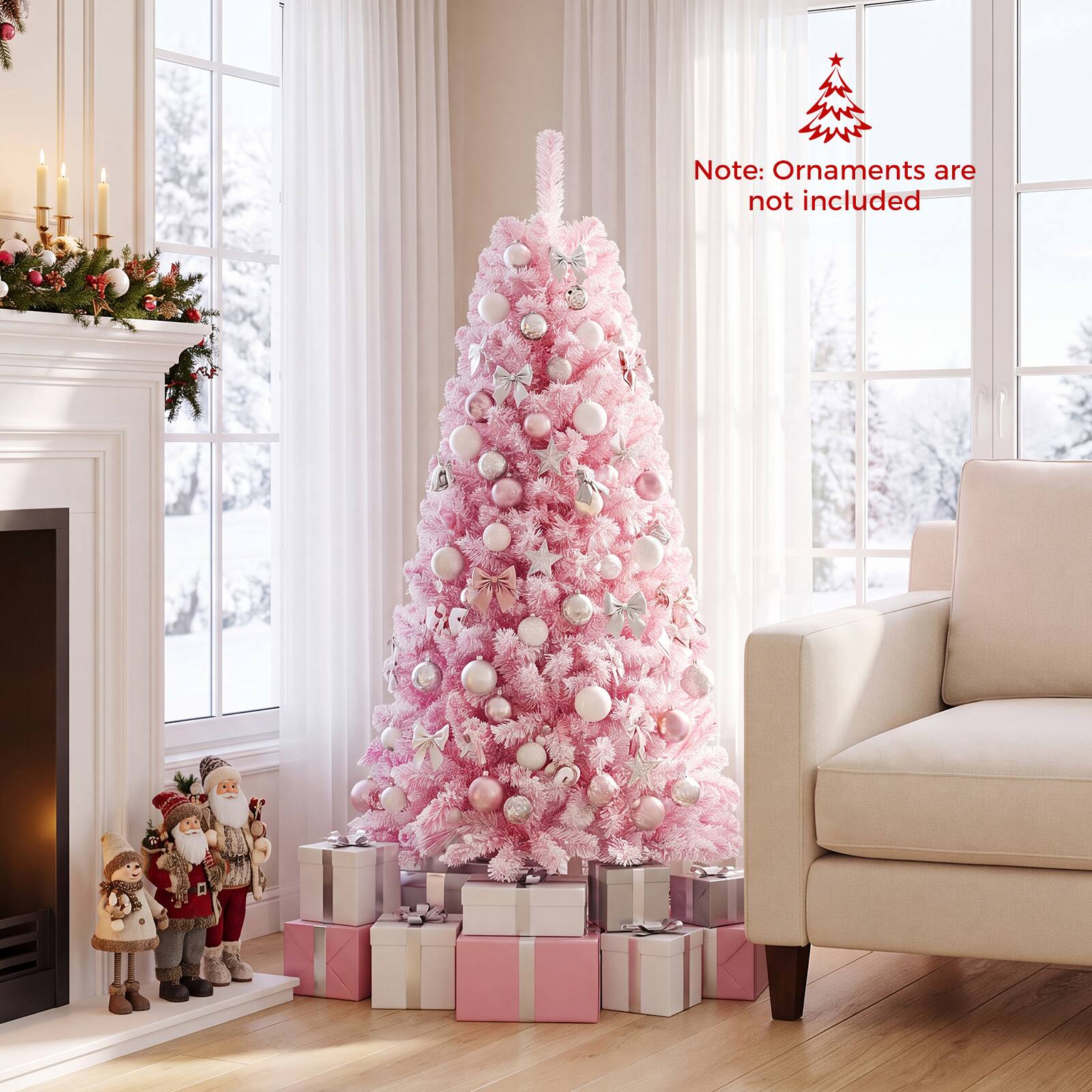 Note: Ornaments are not included