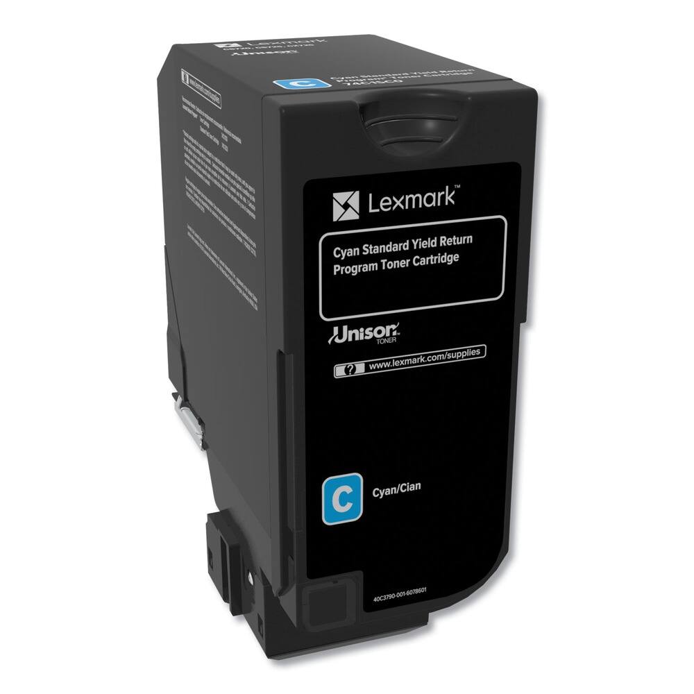 Lexmark
Cyan Standard Yield Return Program Toner Cartridge
Unison
Cyan/Cian
www.lexmark.com/supplies
40C7900-001-0078001