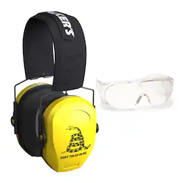 Walkers - Walker's Razor Slim Passive Safety Ear Muffs ( DTOM) w/ OTG Glasses Kit - Yellow