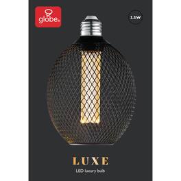 Globe Electric - Luxe G40 E26 (Medium) Filament LED Bulb Amber Soft White 40 Watt Equivalence 1 pk