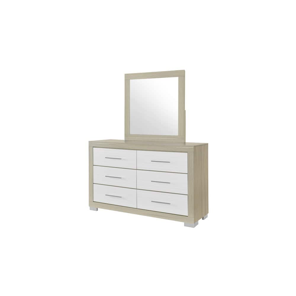 Global Furniture USA - Emma Natural/White Mirror - Natural,White price history on PriceWatchPro