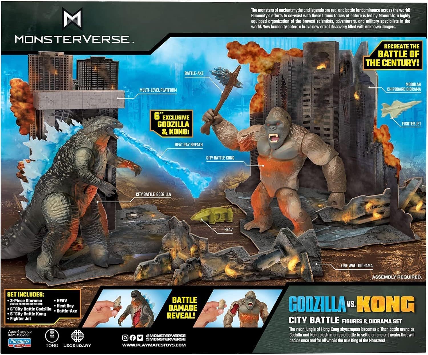 Bandai Godzilla Monsterverse City Battle Pack 35299 - Best Buy