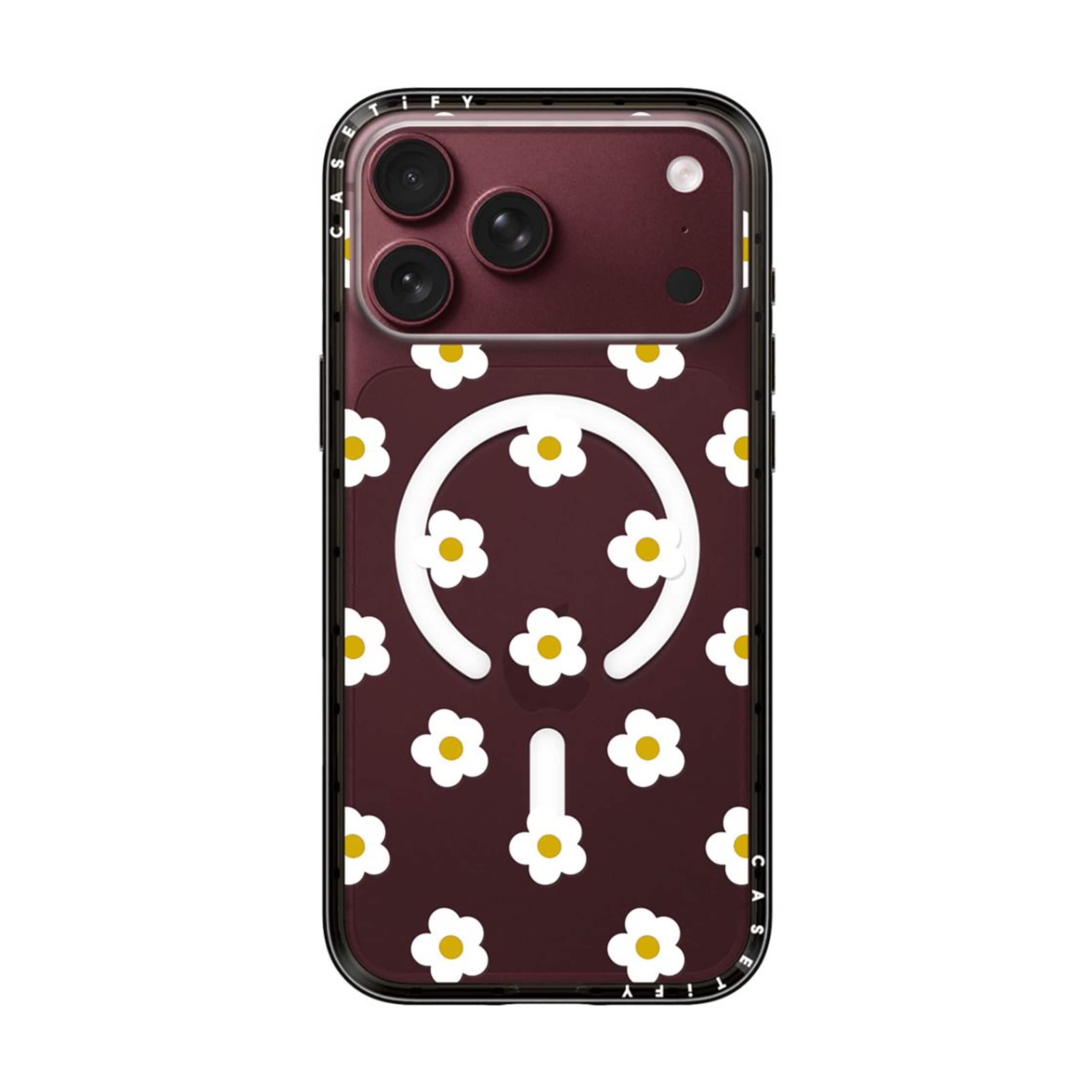 Front. CASETiFY - Compact Case MagSafe Compatible for Apple iPhone 18 Pro Max and 17 Pro Max Devices - Ditsy Daisies.