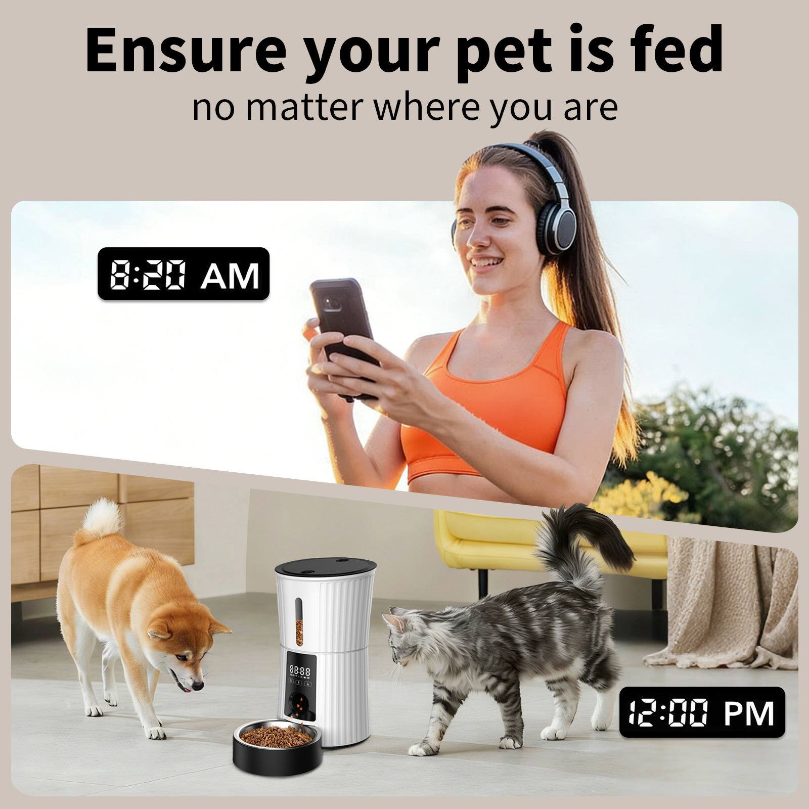 Ensure your pet is fed no matter where you are

8:20 AM

12:00 PM