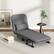 Alt View 3. Costway - Costway 3-in-1 Convertible Sofa Bed with 5-Position Adjustable Backrest & Lumbar Pillow Dark Gray - Dark Gray.