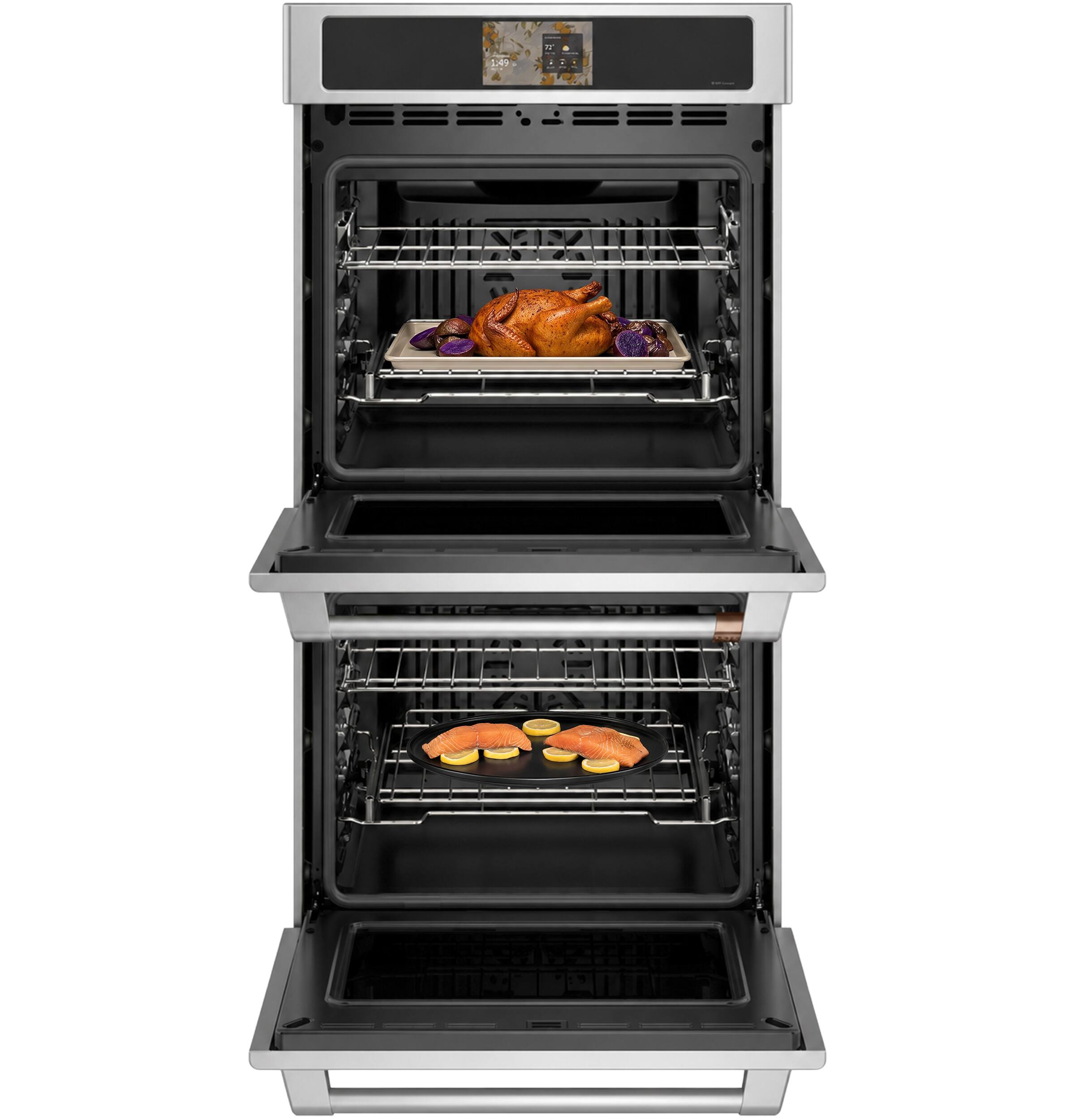 Alt View 11. Café - 27" Smart Built-In Double Electric Convection Wall Oven with Air Fry and Precision Cooking Modes - Stainless Steel.