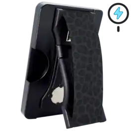 LoveHandle - PRO for MagSafe Universal Magnetic Wallet, Phone Grip & Kickstand with Adapter Ring - Designs - Black Leopard