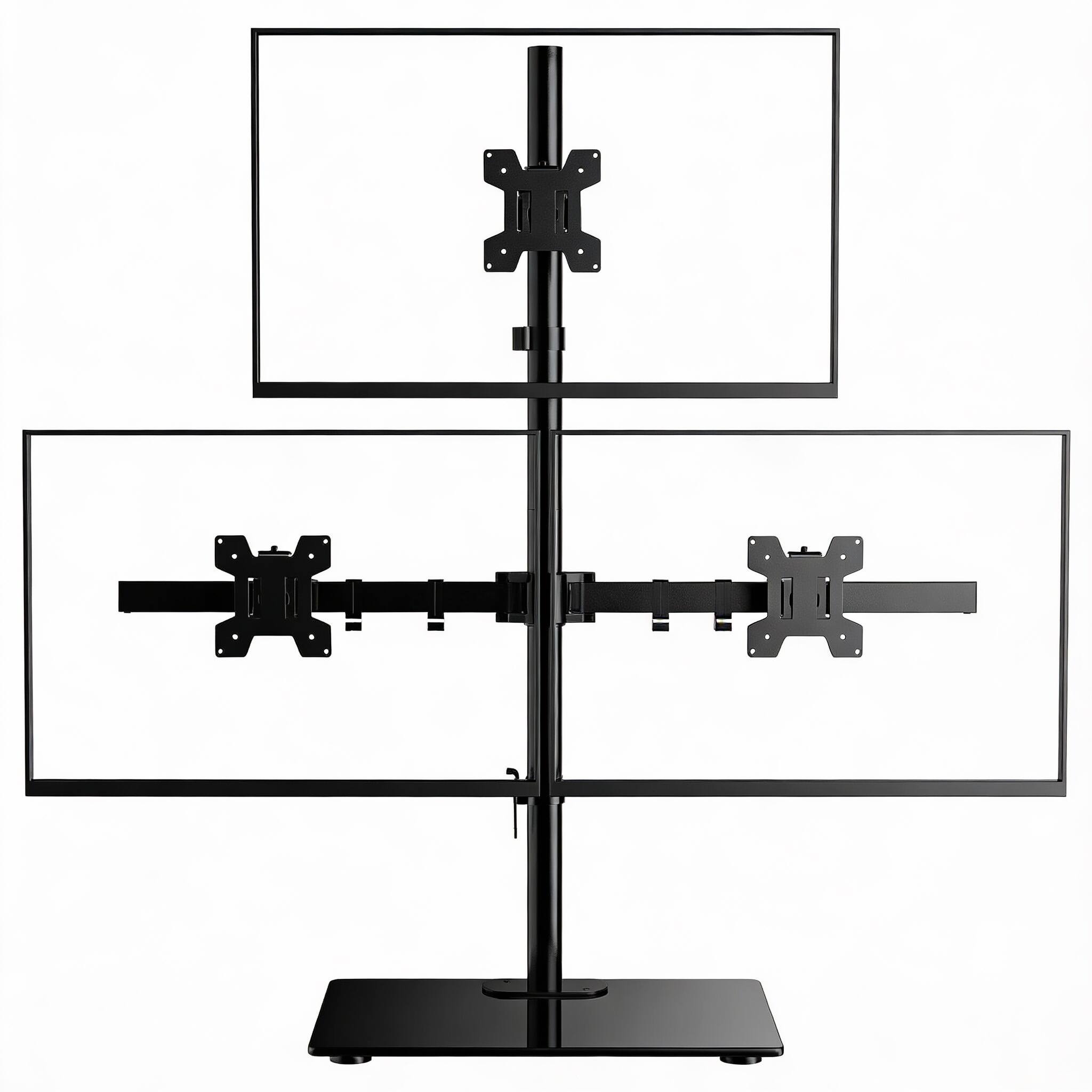 Triple Arms Glass Stand 13-27" 22lb