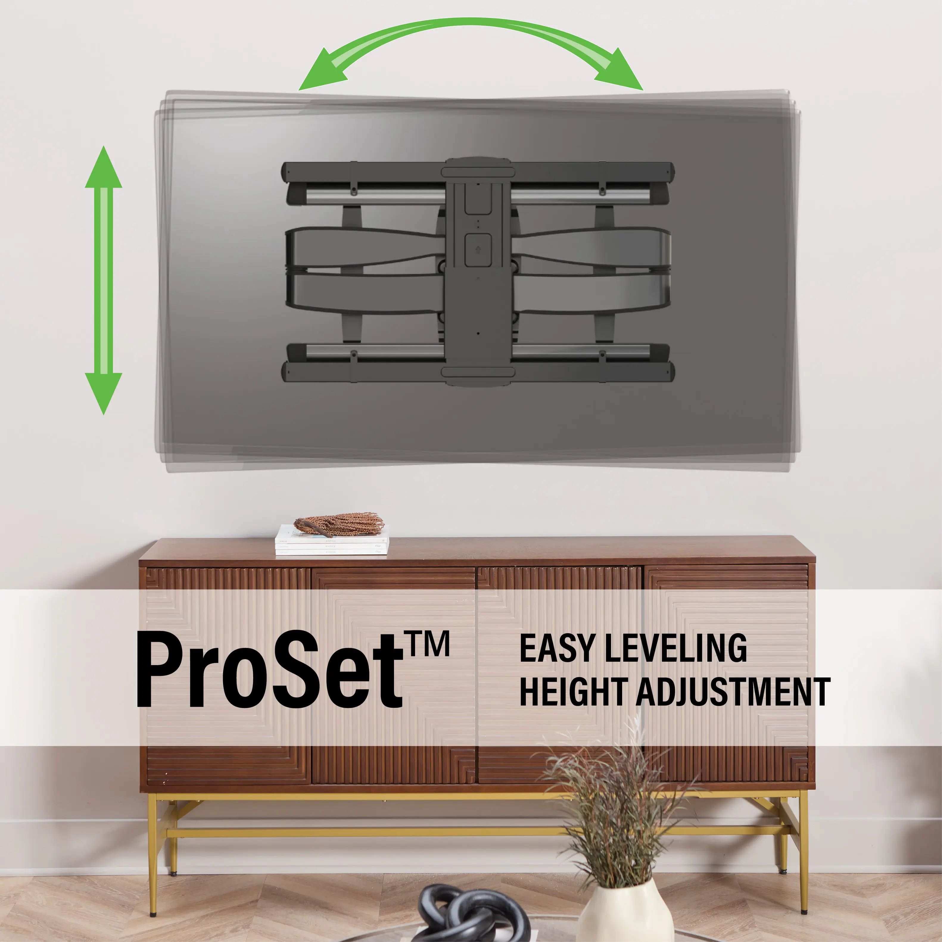 TM ProSet Easy Leveling Height Adjustment