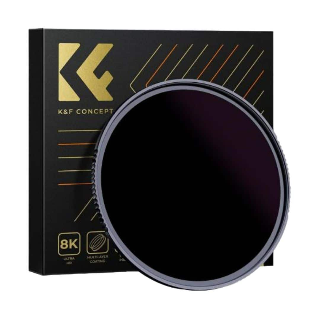 K&F Concept - 82mm Solar Filter ND100000, 16.6-Stop Solid Neutral Density Filter for DSLR Camera Nano-X Series