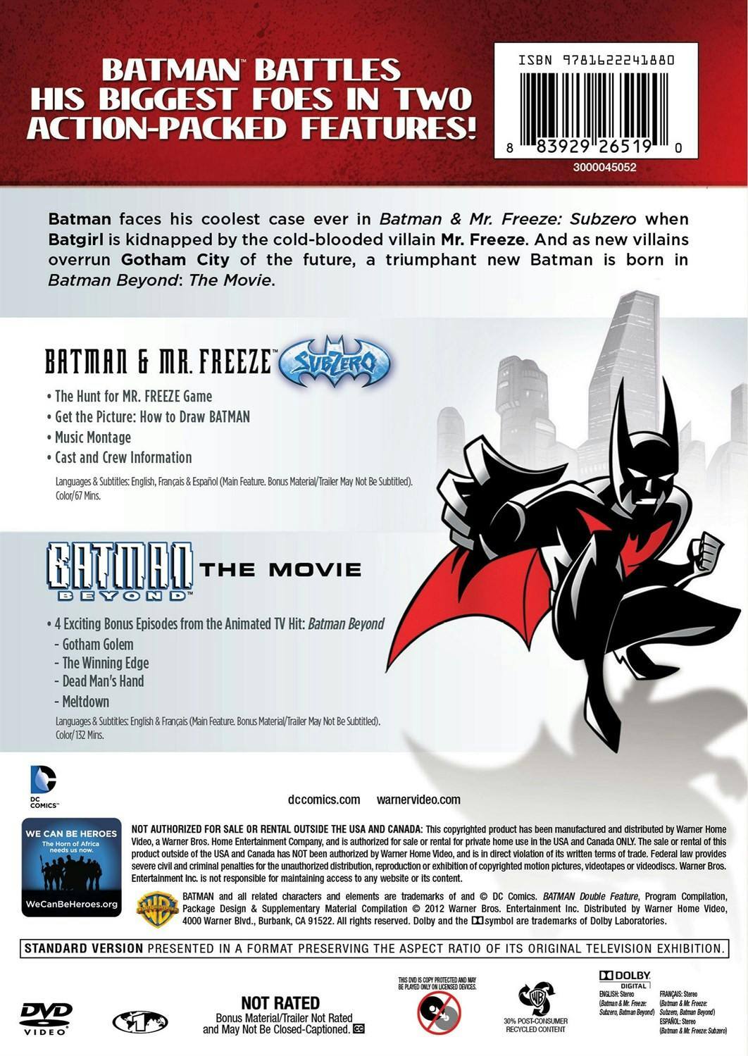 Back. Batman Double Feature (DVD Double Feature) [DVD].