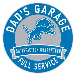 Fan Creations - Detroit Lions 16" Dad's Garage Wood Sign - Multicolor