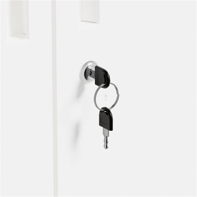 Alt View 4. HTUTWOO - 71"H Garage Storage Cabinet –Tool Locking Cabinet with Doors and 4 Shelves, Lockable Tall Cabinets,Storage File Cabinet - Black.