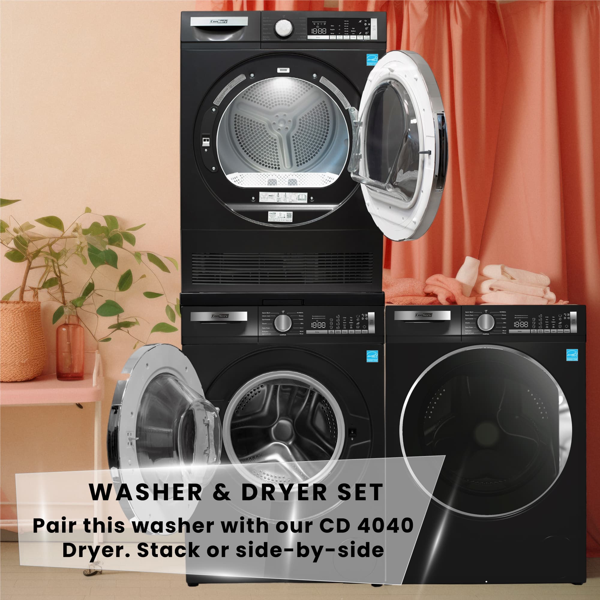 Conserv 2.2 Cu. Ft. Washer with Steam, Heater & Sanitize | 1400