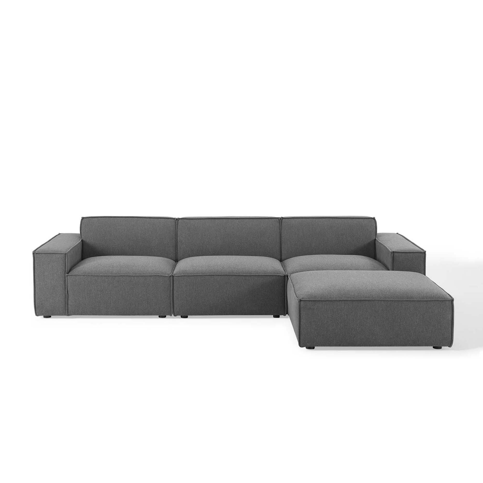 Alt View 6. Modway - Restore 4-Piece Sectional Sofa by Modway - Brown.